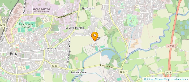 localisation de l'entreprise MAUGUIN SARTRE à BRUZ