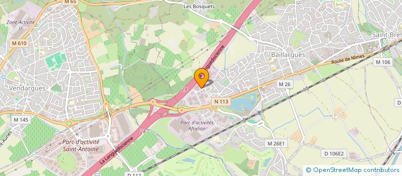 localisation de l'entreprise MAUGUIO CUISINES SARL  BAILLARGUES