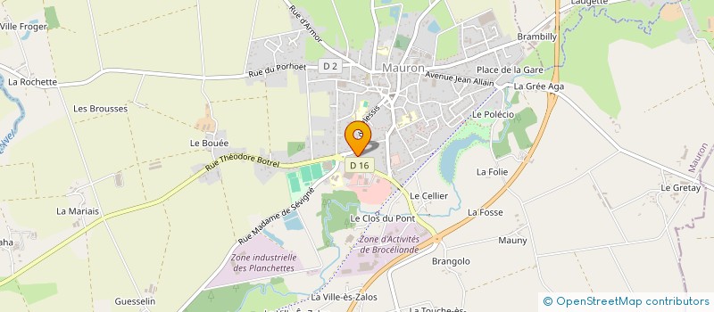 localisation de l'entreprise MAUGYM  MAURON