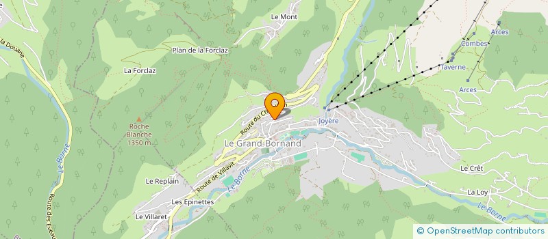 localisation de l'entreprise MAULET TOURNIER TP  LE GRAND-BORNAND