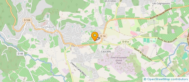 localisation de l'entreprise MAULOC INVEST à GRIMAUD