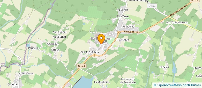 localisation de l'entreprise MAULON à CAZAUBON