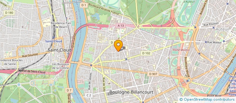 localisation de l'entreprise MAULOU à BOULOGNE-BILLANCOURT