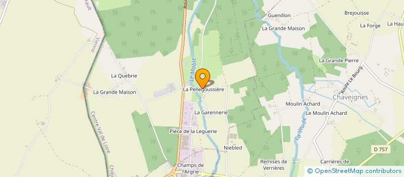 localisation de l'entreprise MAUNET PERE ET FILLE à CHAMPIGNY-SUR-VEUDE