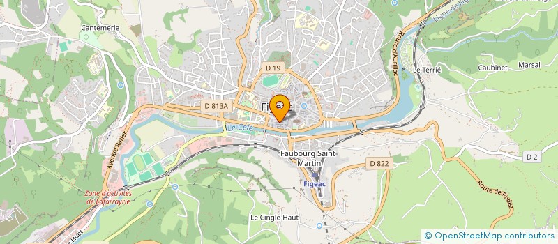 localisation de l'entreprise MAUPAS  FIGEAC