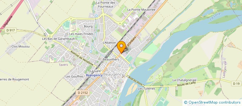 localisation de l'entreprise MAUPERTUIS à BEAUGENCY