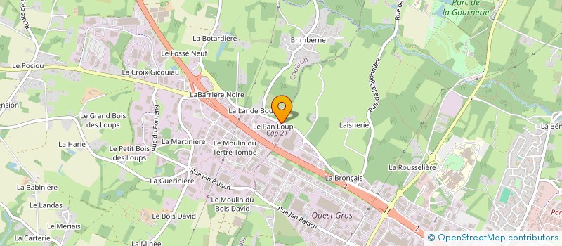 localisation de l'entreprise MAUPIN 2 à COUERON
