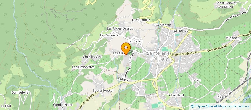 localisation de l'entreprise MAUPIN CHAUVIN  SAINT-PIERRE-D'ALBIGNY