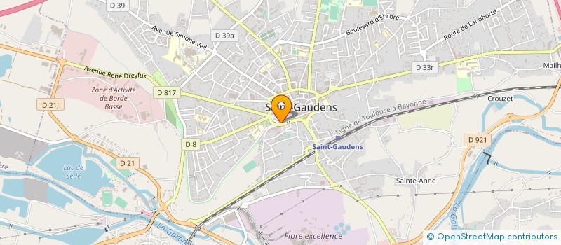 localisation de l'entreprise MAUPS à SAINT-GAUDENS