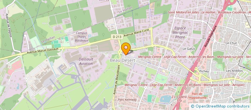 localisation de l'entreprise MAURAN  MERIGNAC