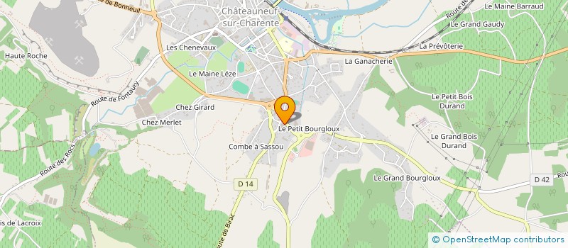 localisation de l'entreprise MAURAND ET ASSOCIES à CHATEAUNEUF-SUR-CHARENTE