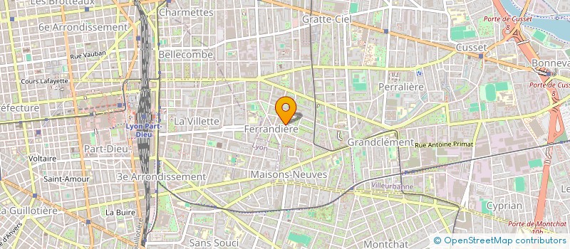 localisation de l'entreprise MAUREA  VILLEURBANNE