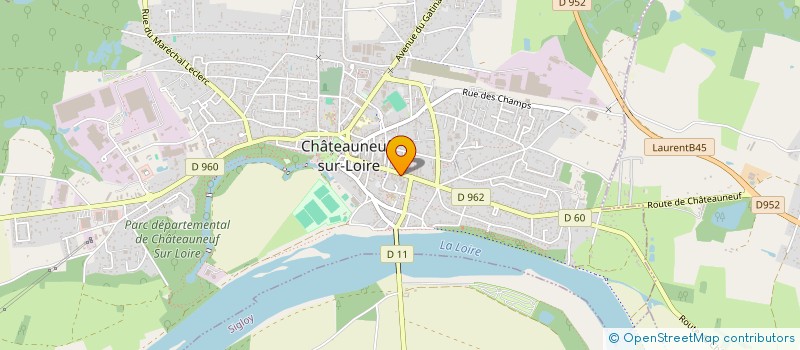 localisation de l'entreprise MAUREILLE  CHATEAUNEUF-SUR-LOIRE