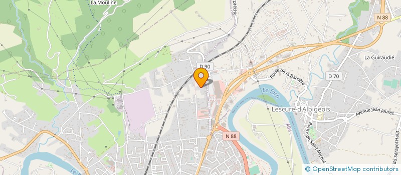 localisation de l'entreprise MAUREL DUMOULIN à ALBI