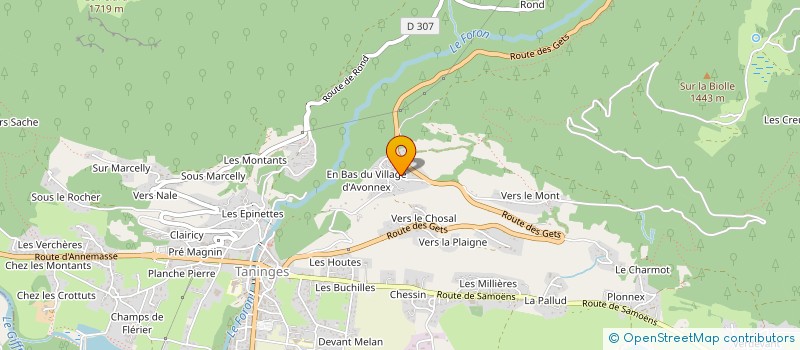 localisation de l'entreprise MAUREL MAINTENANCE TRANSPORT  TANINGES