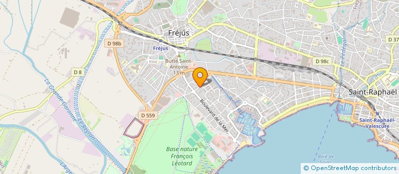 localisation de l'entreprise MAURESTEREL INVEST à FREJUS