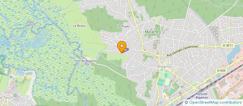 localisation de l'entreprise MAURET  BIGANOS