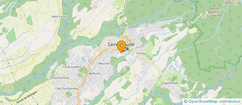 localisation de l'entreprise MAUREVA à SAINT-CLAUDE