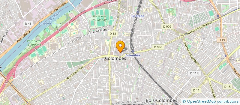 localisation de l'entreprise MAURIAC FRERES S A R L à COLOMBES