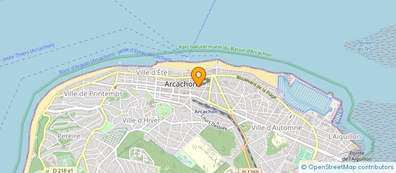 localisation de l'entreprise MAURICE  ARCACHON