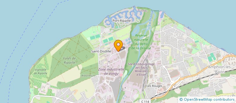 localisation de l'entreprise MAURICE à THONON-LES-BAINS