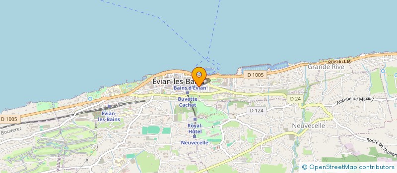 localisation de l'entreprise MAURICE EVIAN  EVIAN-LES-BAINS