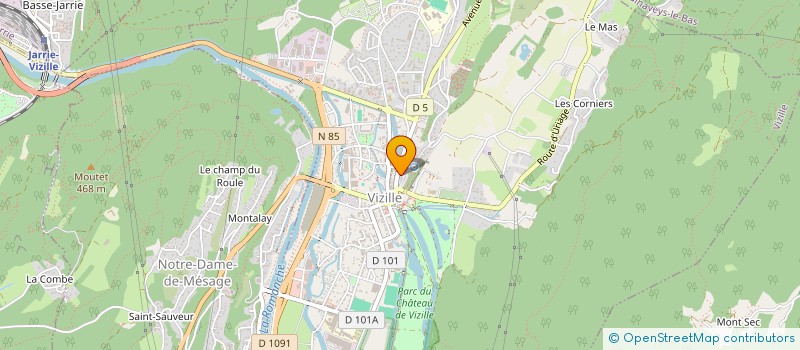 localisation de l'entreprise MAURICE FIAT SARL à VIZILLE