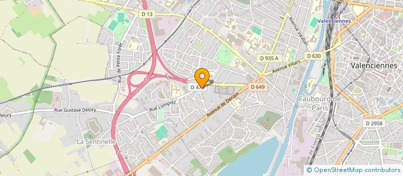 localisation de l'entreprise MAURICE IMMO à VALENCIENNES