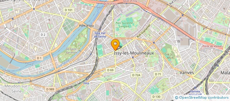 localisation de l'entreprise MAURICE LA BALME ET CIE à ISSY-LES-MOULINEAUX