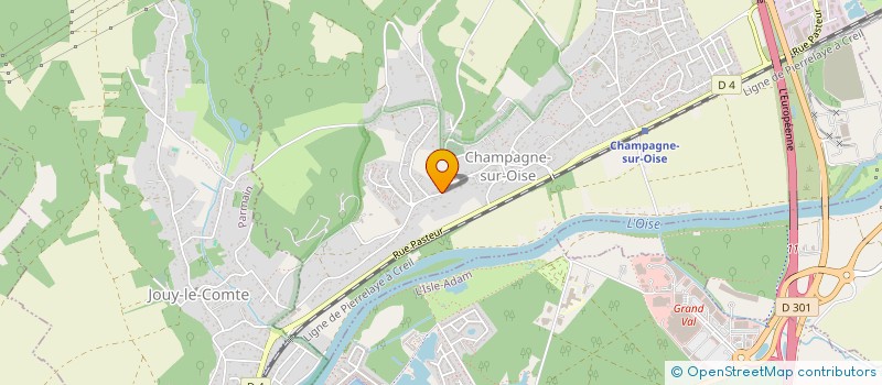 localisation de l'entreprise MAURICE M.A  CHAMPAGNE-SUR-OISE