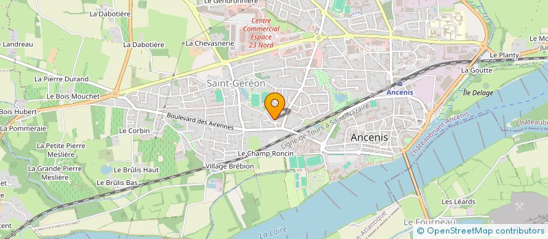 localisation de l'entreprise MAURICE TAFFAREL  ANCENIS-SAINT-GEREON