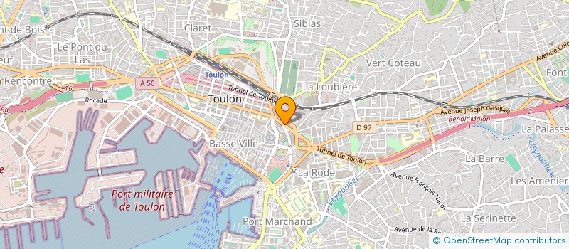 localisation de l'entreprise MAURICE TRIGANO SPORTS SARL  TOULON