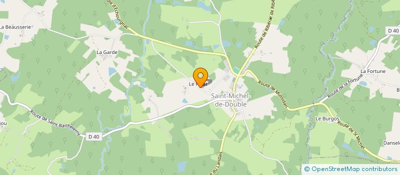 localisation de l'entreprise MAURICETTE 1.2.3.  SAINT-MICHEL-DE-DOUBLE