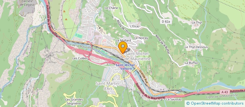 localisation de l'entreprise MAURIENNE BIKE à SAINT-MICHEL-DE-MAURIENNE