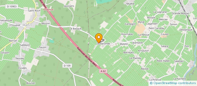 localisation de l'entreprise MAURIET  BARSAC