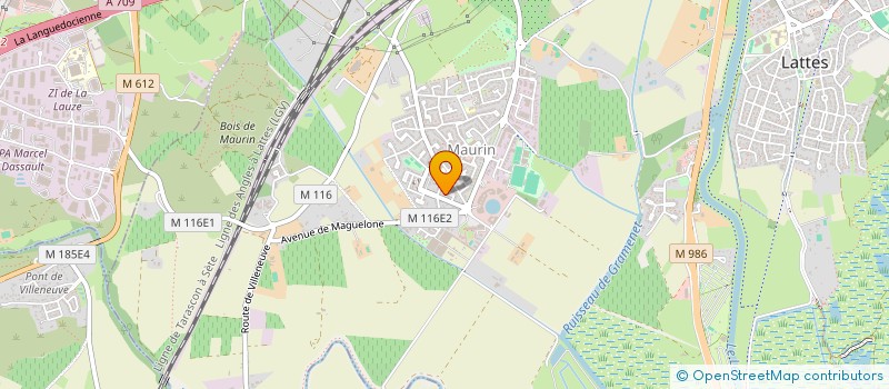 localisation de l'entreprise MAURIN DISTRIBUTION à LATTES