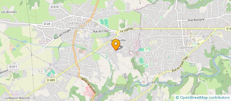 localisation de l'entreprise MAURIN ELECTRICITE à GREZIEU-LA-VARENNE