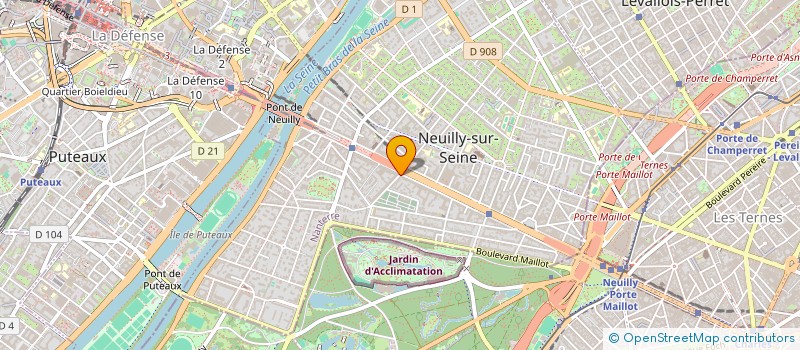 localisation de l'entreprise MAURIZIO TOFFOLETTI à NEUILLY-SUR-SEINE