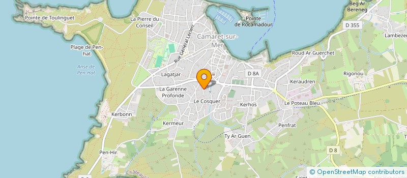 localisation de l'entreprise MAUROY  CAMARET-SUR-MER