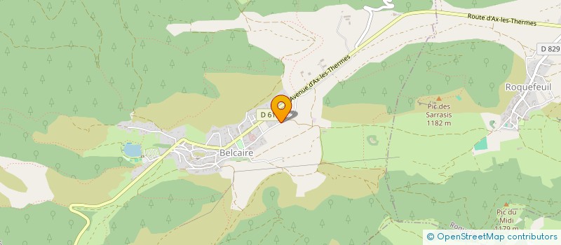 localisation de l'entreprise MAURY  BELCAIRE