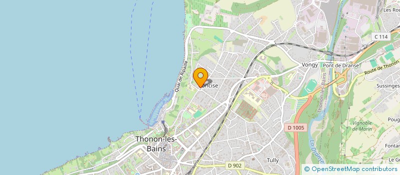 localisation de l'entreprise MAURY à THONON-LES-BAINS