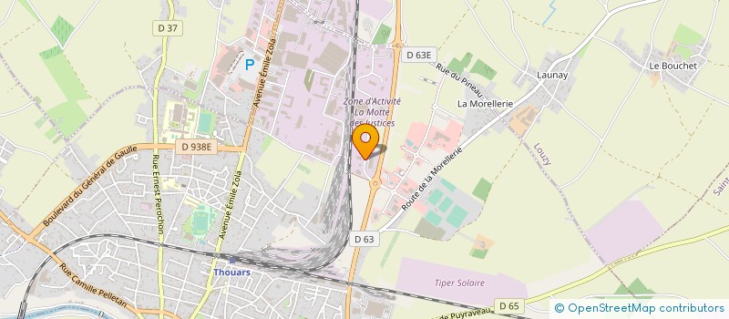 localisation de l'entreprise MAURY BOBINAGE  THOUARS