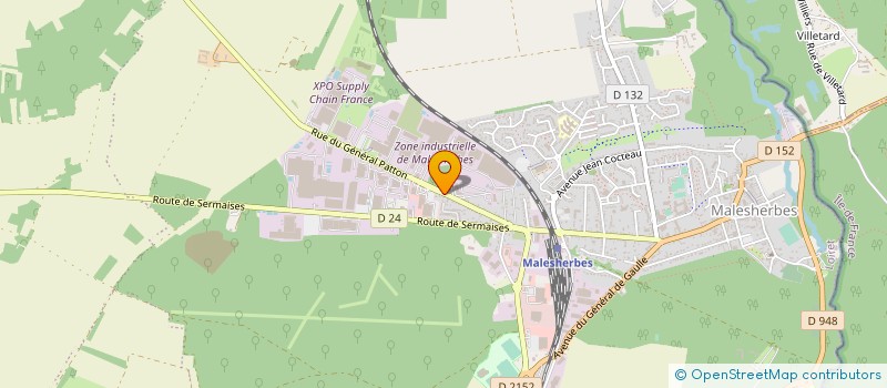 localisation de l'entreprise MAURY IMPRIMEUR SA à LE MALESHERBOIS