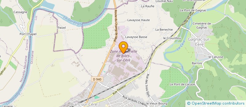 localisation de l'entreprise MAURY LOGISTIQUE  BIARS SUR CERE