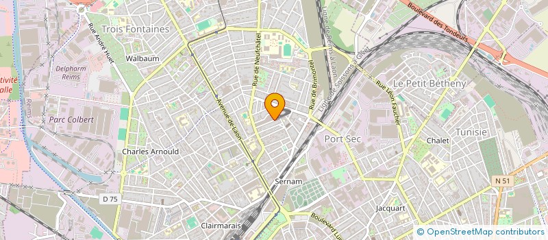 localisation de l'entreprise MAURY / LOHYN  REIMS