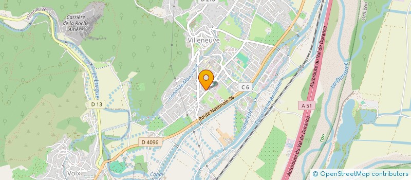 localisation de l'entreprise MAURY-MELENOTTE  VILLENEUVE