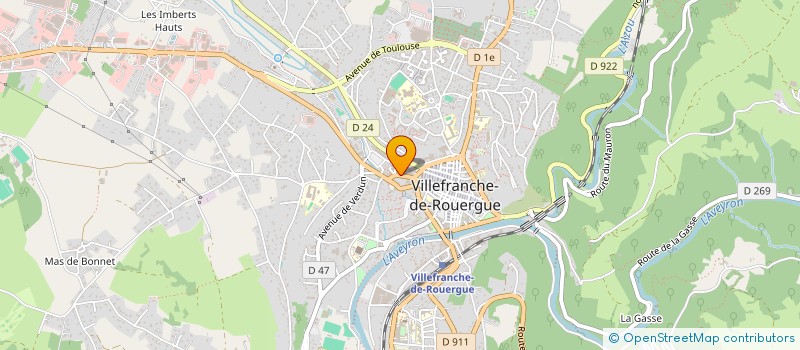 localisation de l'entreprise MAURYS à VILLEFRANCHE-DE-ROUERGUE