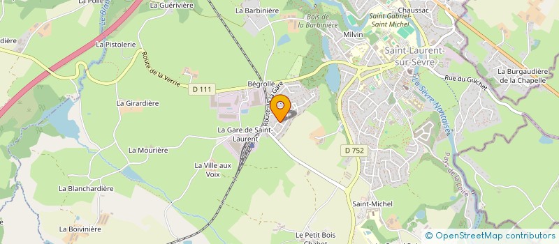 localisation de l'entreprise MAUSANA  SAINT-LAURENT-SUR-SEVRE