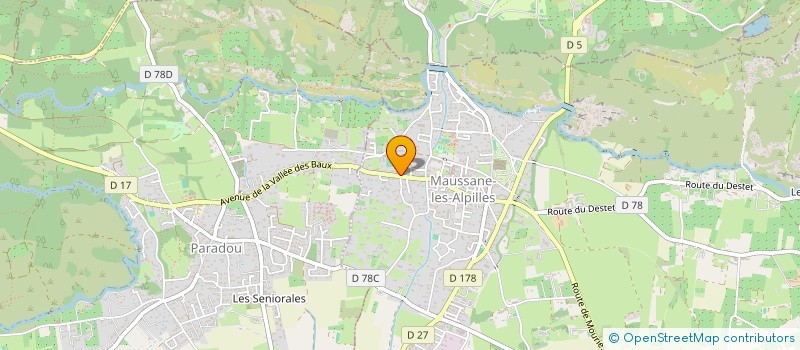 localisation de l'entreprise MAUSSANE VOYAGES  MAUSSANE-LES-ALPILLES