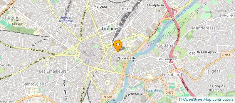localisation de l'entreprise MAUSSET ASSURANCES à LIMOGES